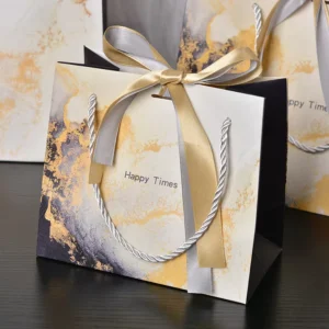 Factory Custom Luxury Recyclable Shopping Clothing Packaging Paper Bag with Your Own Logo for Small Business
