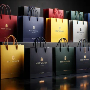 Factory Custom Printed Paper Shopping and Gift Bags with Custom Logo