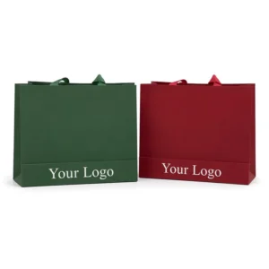 Factory Direct Custom White Card Paper Bags with Handles, Moisture Resistant