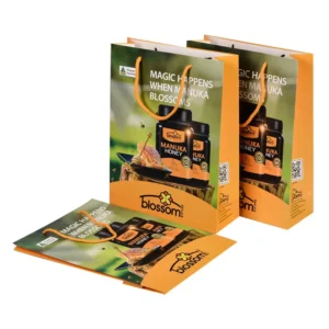 Factory OEM ODM Custom Printed Classic Coated Portable Handheld Eco friendly Recyclable Gift Bags for Food Cosmetic