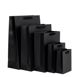Gift Packaging Ready Recycled Eco Friendly Kraft Bags Custom Logo Ribbon Handles Bows with Custom Printing Option