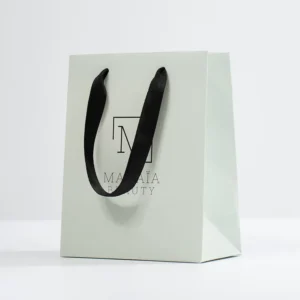 Green Art Paper Gift Shopping Bag for Business