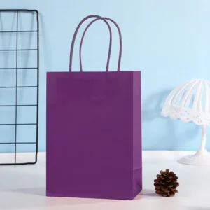 High Quality Kraft Paper Gift Bag Customized Design for Environmentally Durable Retail Packaging for Supermarket Gifts