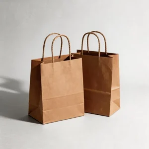 Kraft Paper Carrier Bag with Custom Logo for Retail Use