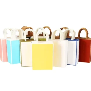 Kraft Paper Children’s Gift Bag for Birthday Parties and Cake, Cartoon Tote Bag