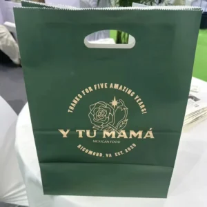 Kraft Paper Handle Bags with Recycled Materials and Digital Printing for Gift & Party Decoration Packaging