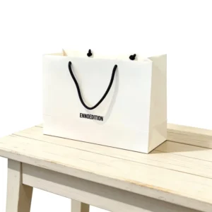 Kraft Paper Holiday Gift Bag with Custom Logo for Party and Retail Packaging