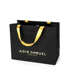 Logo Printing Foldable Recyclable Paper Carrier Bags with Flexo Printing Eco Friendly Packaging for Candle and Other Uses
