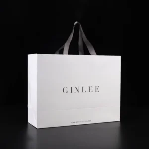 Low Price Shopping Paper Bag Custom High Quality White Paper Shopping Bags