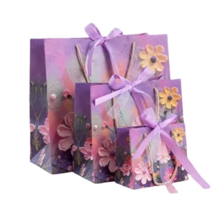 Modern Portable Custom Jewelry Gift Paper Handbag