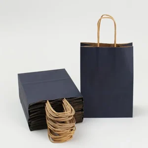 Multi-Colour Solid Color Kraft Paper Gift Bags in Multiple Sizes