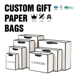 Paper Bag Packaging with Silk Screen, Offset, Flexo, Hot Foil Stamping, and UV Printing