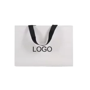 Printed Recyclable Kraft Paper Bags with Handles for Retail Clothing