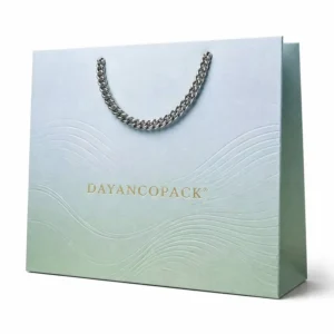 Recyclable Heavy-Duty Square Paper Bags with Custom Logo for Jewelry Packaging