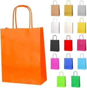 Recyclable Kraft Paper Shopping Gift Bag with Handles