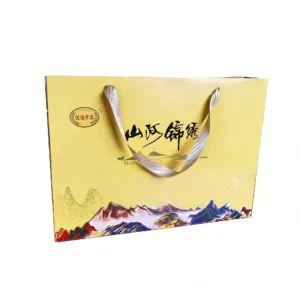 Recyclable Paper Gift Bags with UV Printing, Lamination, and Custom Packaging