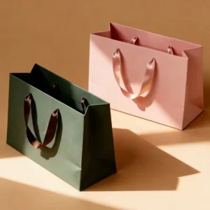 Recycled Paper Bags with Handles for Wigs and Shopping