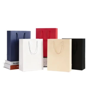 Small Jewelry Paper Gift Packaging Bag with Custom Logo for Small Business