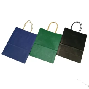 Twisted Paper Handle Carry-Out Bags Reinforced Gusset Construction for Restaurant Meals