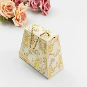 Wedding Paper Gift Bag with Custom Printed Logo for Candy and Cookie Packaging