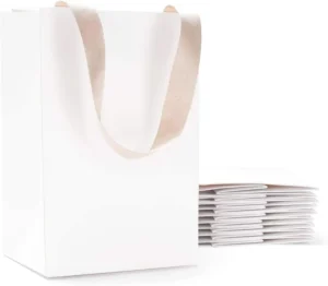 White Plain Sublimation Blank Thermal Transfer Paper Tote Gift Bags