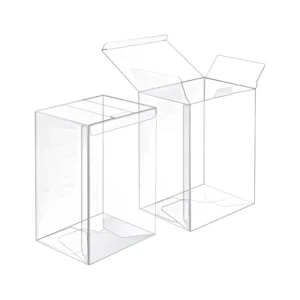100-Pack Transparent Display Boxes with Protective Film for Toy Packaging