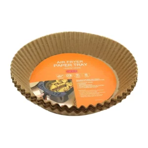 100-Piece 6.3-Inch Disposable Air Fryer Grease-Proof Parchment Paper Liners