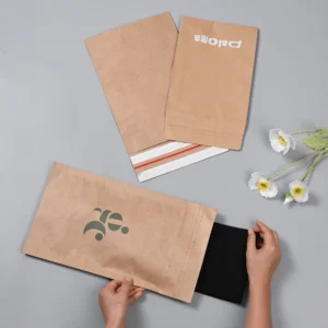 OEM Recyclable Kraft Paper Clothing Packing and Shipping Bag