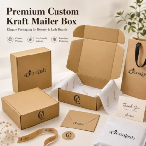 100% Recycled E-Commerce Packaging Tissue Paper Board Clothing Shipping Kraft Corrugated Boxes