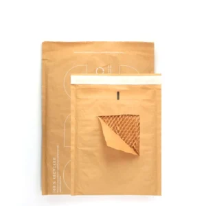 100% Recycled Honeycomb Kraft Paper Padded Shipping Envelope with Logo