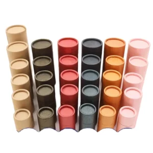 100ml 5.8 × 13.5cm Kraft Paper Tube Canister for Essential Oil Bottles, Cosmetics and Tea