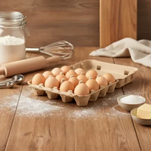 15 Hole Kitchen Dining Egg Tray with Perfect Egg Fit Design Eco Friendly Biodegradable Reusable Portable Recyclable High Quality