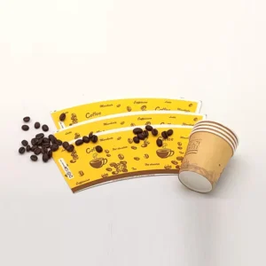 2.5oz Bamboo Paper Cup for Tea Coffee Beer & Beverages Single Sided Coating for Raw Material Kraft White Cut Print Design