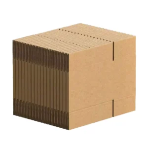 20*20*20cm Custom Logo Single Wall Corrugated Square Packaging Box for Diapers