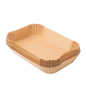 22*14*4.5cm 100pcs Blister-Packaged Round Disposable Parchment Paper Liners for Air Fryer Cooking and Baking