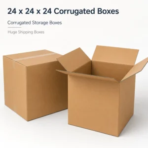 24 X 24 X 24 Corrugated Storage Boxes for Apparel Shipping