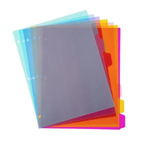 24PCS Assorted Color 3-Hole Punched Letter Size 8-Tab Index Dividers for 3-Ring Binders, 3 Sets