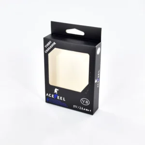 3C Electronic Products Packaging Paper Box with Window for Earphones, Mobile Phones, and Chargers