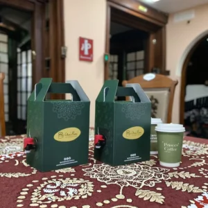 3L 5L 96OZ Koffie om mee te nemen Kraft Papieren Koffiedoos SA UAE BIB Zak 5 Liter Premium Koffie Opslagdoos met Tapdispenser