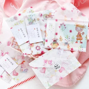 3pcs pack Sulfuric Acid Paper Envelopes Invitation PVC Handmade Envelope Color Paper Envelope for Wedding Birthday Supply