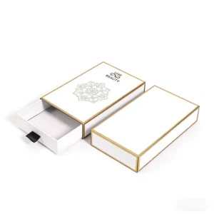 4-Color Printing Custom Paper Drawer Jewelry Gift Box with Logo