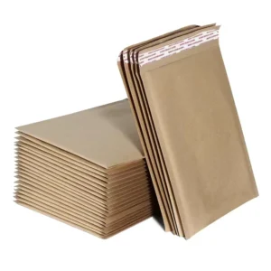 4×8 Biodegradable Kraft Paper Bubble Mailer Bags, Padded Packaging Envelopes