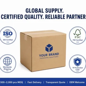 5-Layer Heavy-Duty Double-Wall Corrugated Shipping Box, Custom Size, Recyclable Kraft Carton
