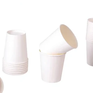 5 Ounce (150ml) Pure White Disposable Paper Cups Pack of 100