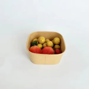 500ml Square Kraft Paper Food Serving Tray
