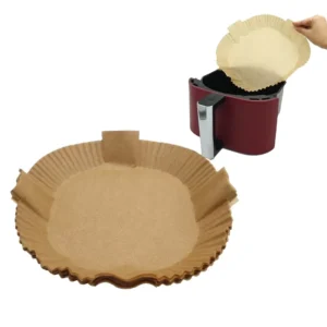 50PCS 7.9 Inch Square Non-Stick Air Fryer Disposable Parchment Paper Liners for Cooking and Baking