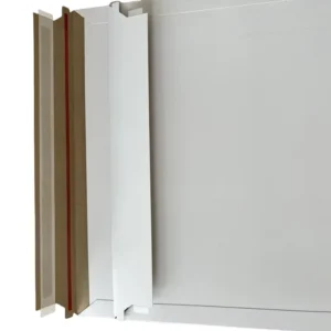 6.5 x 4.5 Flat-Bottom Rigid Mailer Envelope 250 GSM Kraft Paper Waterproof Biodegradable Self-Adhesive Seal for Documents
