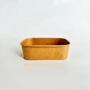 650ml Rectangular Disposable Kraft Paper Food Serving Tray