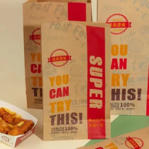 70g Food-Grade Kraft Paper Takeaway Bag