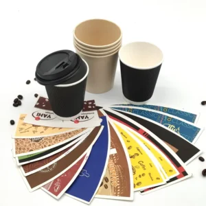 7oz 9oz PE Coated Paper Cup Single Side White Manufacture Sheet in Fan Shape for Coffee Beer & Beverages